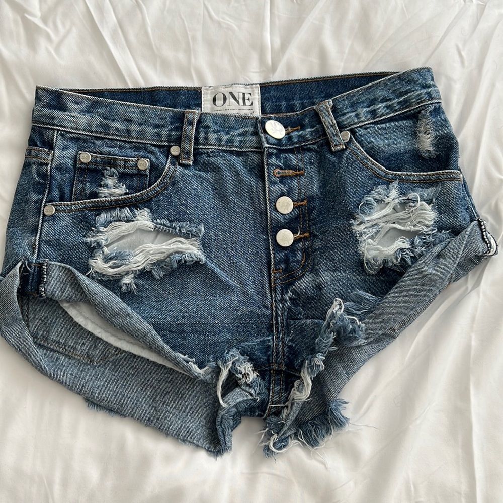 One by One Teaspoon X Jean Short Bandits